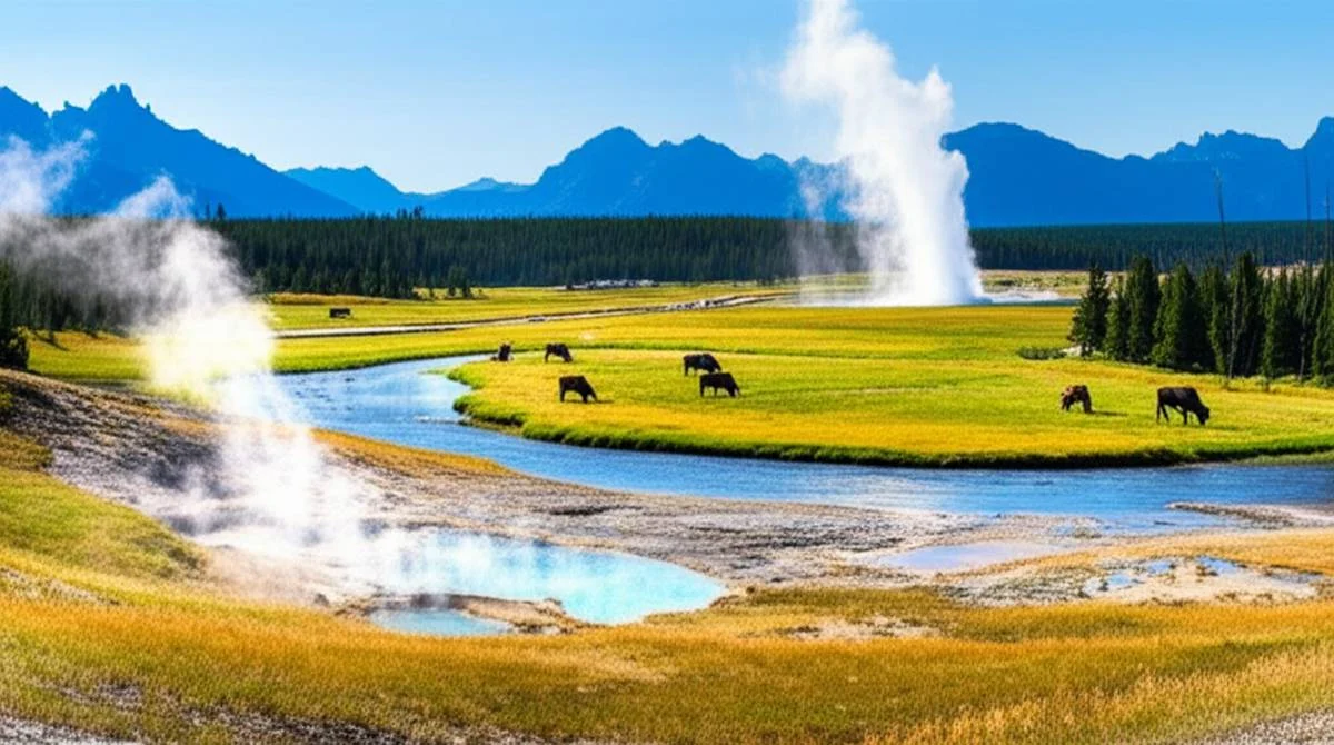 جاذبه های پارک ملی یلواستون