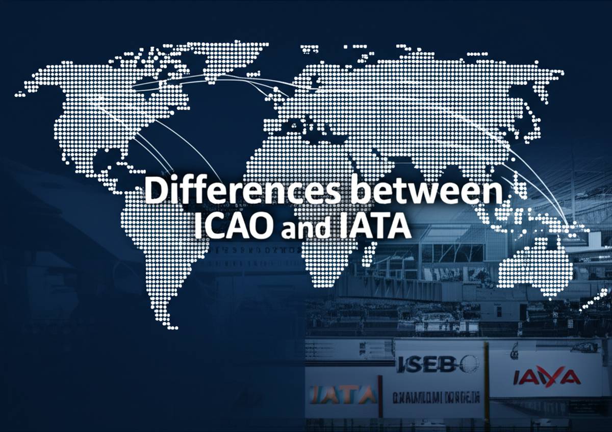 تفاوت ایکائو (ICAO) و یاتا (IATA) - مقایسه کامل و جامع