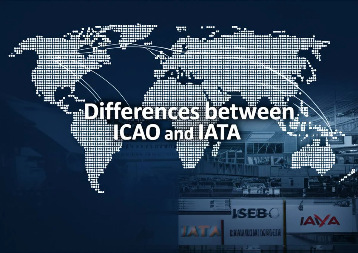تفاوت ایکائو (ICAO) و یاتا (IATA) - مقایسه کامل و جامع